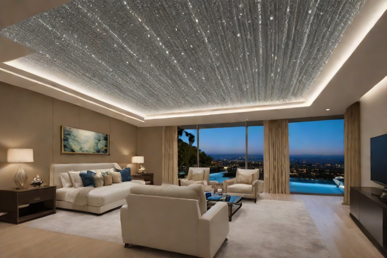 Bespoke Starlight Fiber-Optic Ceiling Luminescence & Mood Setting at Bel Air Gated Estate Compounds