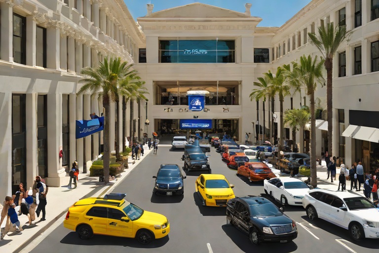 Multi-Vehicle Dignitary Motorcade Formation & Inter-Car Radio Security at Rodeo Drive VIP Shopping Pavilions