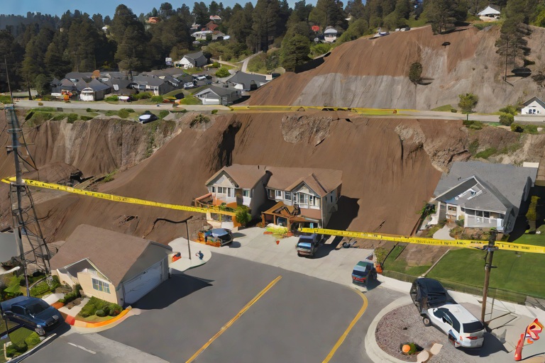 Severe Weather Pacific Coast Highway Mudslide Contingency Navigations at Brentwood Executive Residential Districts