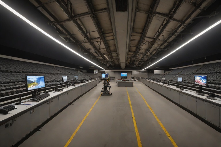 Nighttime LED Laser Headlamp Calibration for Curving Canyon Roads at SoFi Stadium Private VIP Suite Tunnels