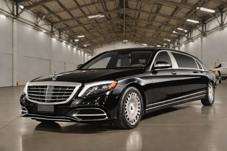 Mercedes-Maybach S680 Chauffeur Spatial Smooth-Braking Kinetics at Van Nuys Private Aviation FBO Facilities (VNY)