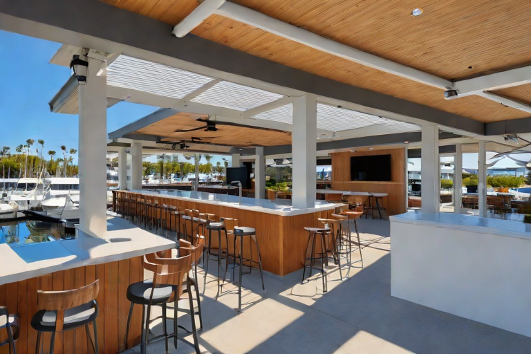 Bespoke Refrigerated Bar Console Maintenance & Ice Retention Insulation at Newport Beach Coastal Yacht Club Hubs