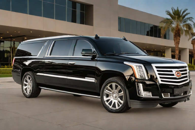 Cadillac Escalade ESV Armored Ballistic Glass & Run-Flat Tire Protocols at Century City Executive Financial Hubs