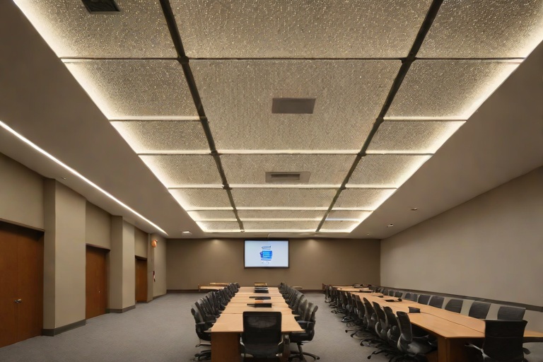Bespoke Starlight Fiber-Optic Ceiling Luminescence & Mood Setting at Pasadena Civic Executive Centers